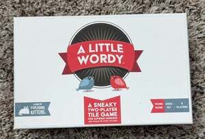A Little Wordy A Sneaky Two-Player Tile Game by Exploding Kittens complete